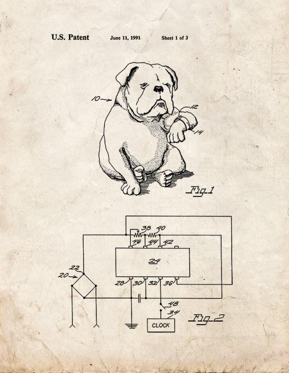 Patent Blueprint 1689 2 12 A4 Photo Print