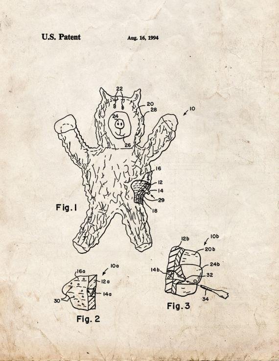 Patent Blueprint 1692 2 12 A4 Photo Print