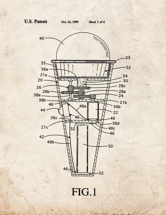 Patent Blueprint 1693 2 12 A4 Photo Print