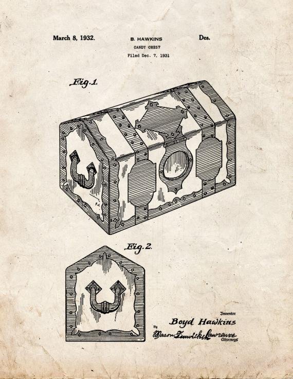 Patent Blueprint 1706 1 12 A4 Photo Print