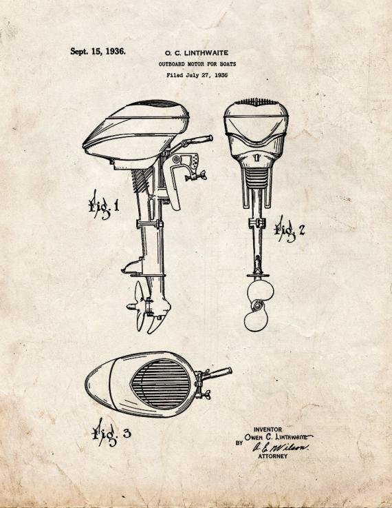 Patent Blueprint 1708 1 12 A4 Photo Print