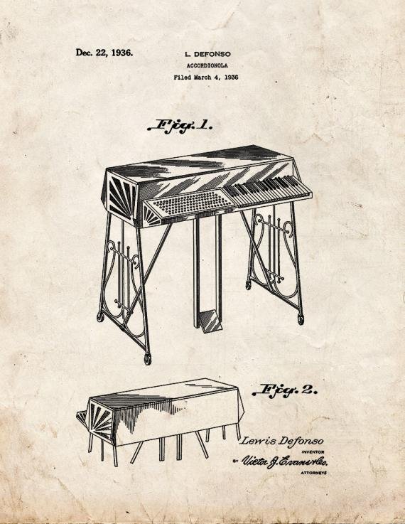 Patent Blueprint 1713 1 12 A4 Photo Print