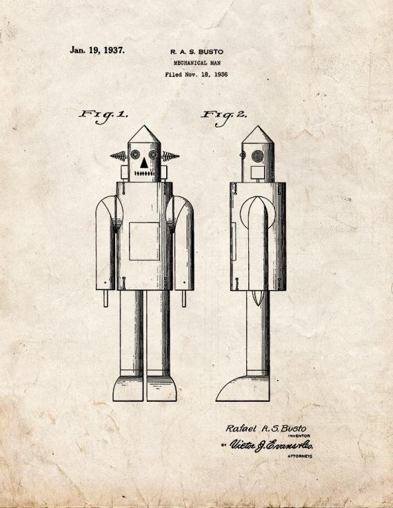 Patent Blueprint 1714 1 12 A4 Photo Print