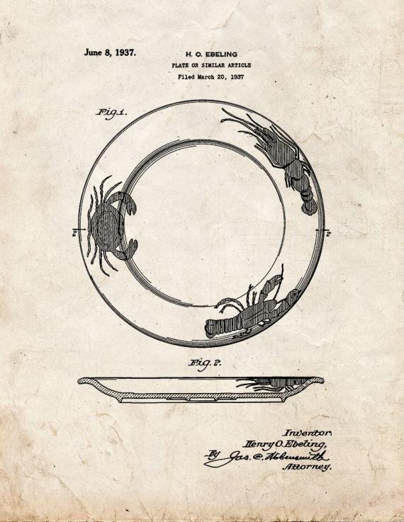 Patent Blueprint 1721 1 12 A4 Photo Print