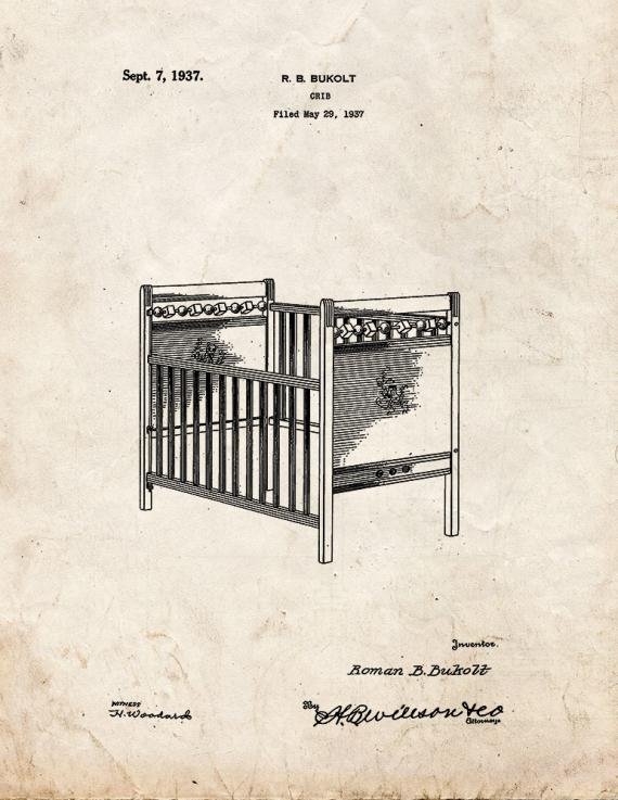 Patent Blueprint 1734 1 12 A4 Photo Print