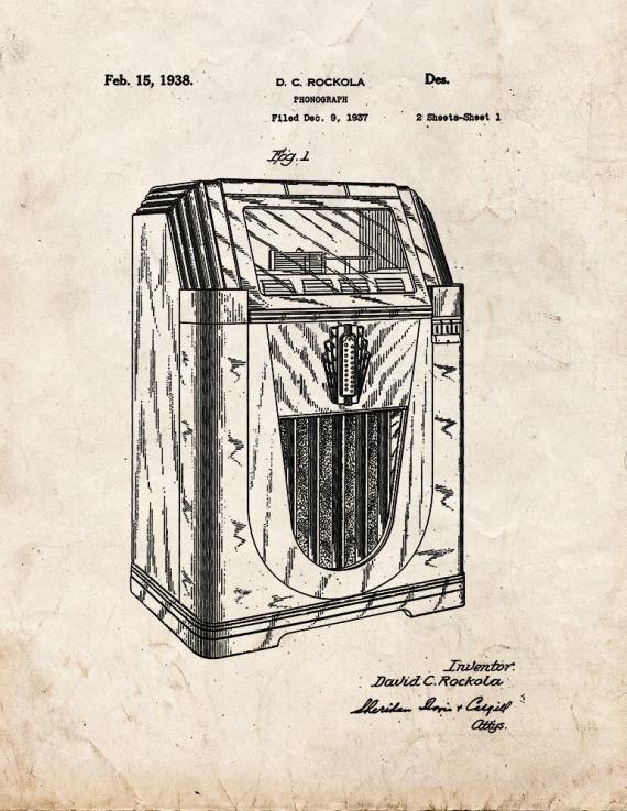 Patent Blueprint 1740 1 12 A4 Photo Print