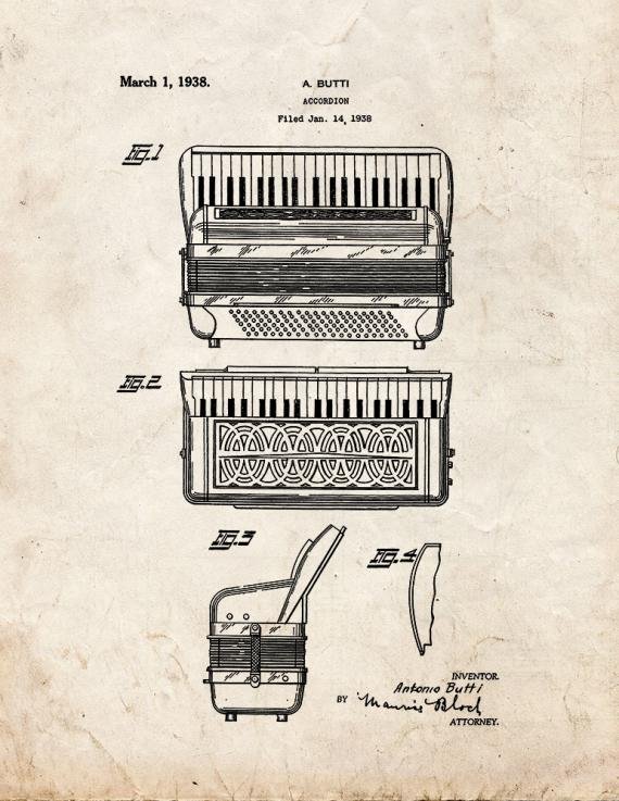 Patent Blueprint 1741 1 12 A4 Photo Print
