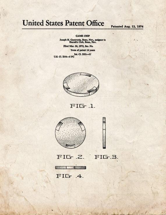 Patent Blueprint 1752 1 12 A4 Photo Print