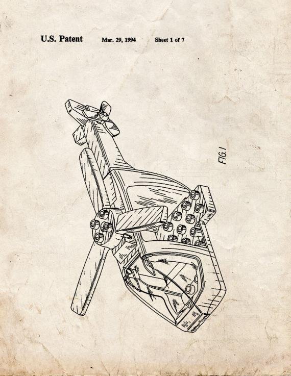 Patent Blueprint 1756 2 12 A4 Photo Print