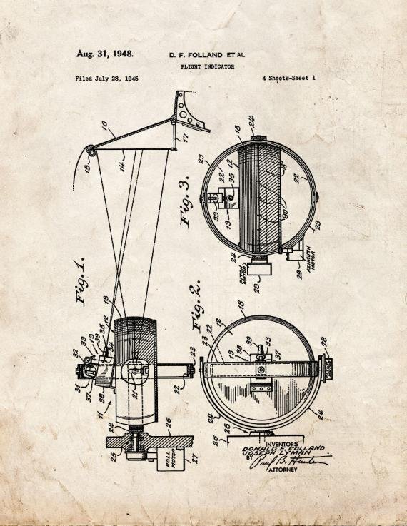 Patent Blueprint 1762 1 12 A4 Photo Print