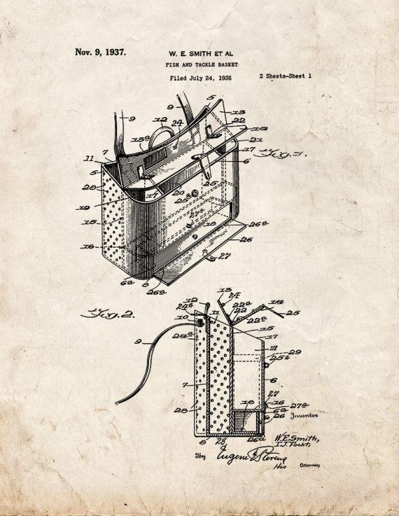 Patent Blueprint 1766 1 12 A4 Photo Print