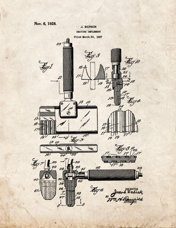 Patent Blueprint 1770 1 12 A4 Photo Print