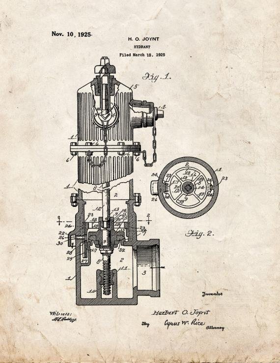 Patent Blueprint 1772 1 12 A4 Photo Print