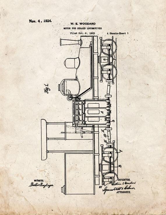 Patent Blueprint 1774 1 12 A4 Photo Print