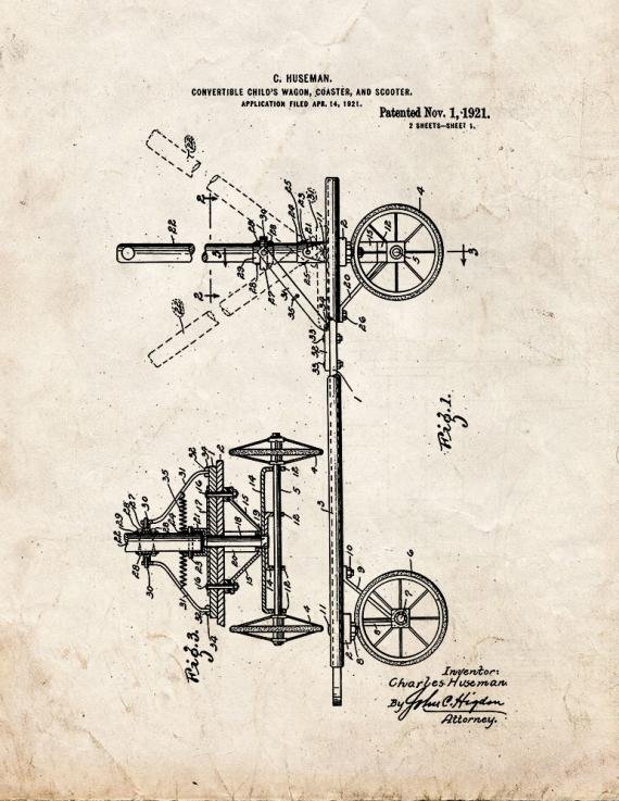 Patent Blueprint 1776 1 12 A4 Photo Print