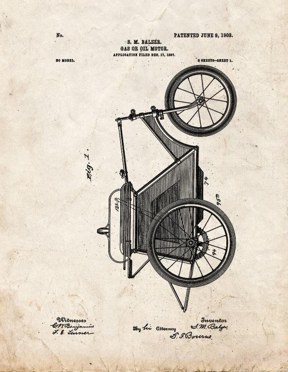 Patent Blueprint 1784 1 12 A4 Photo Print