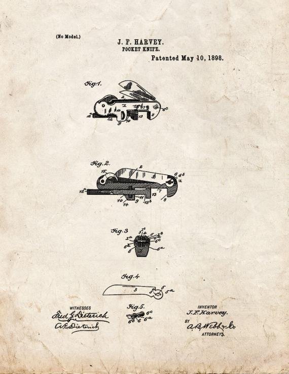 Patent Blueprint 1791 1 12 A4 Photo Print