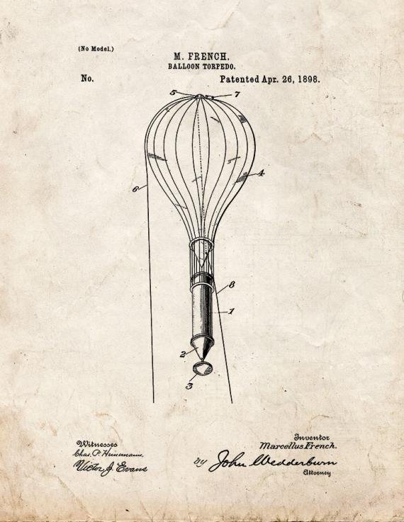 Patent Blueprint 1792 1 12 A4 Photo Print