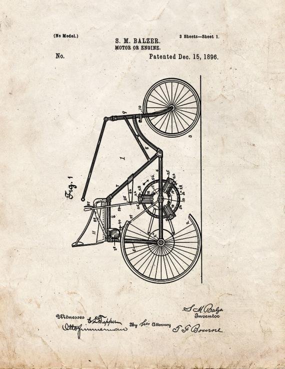 Patent Blueprint 1795 1 12 A4 Photo Print