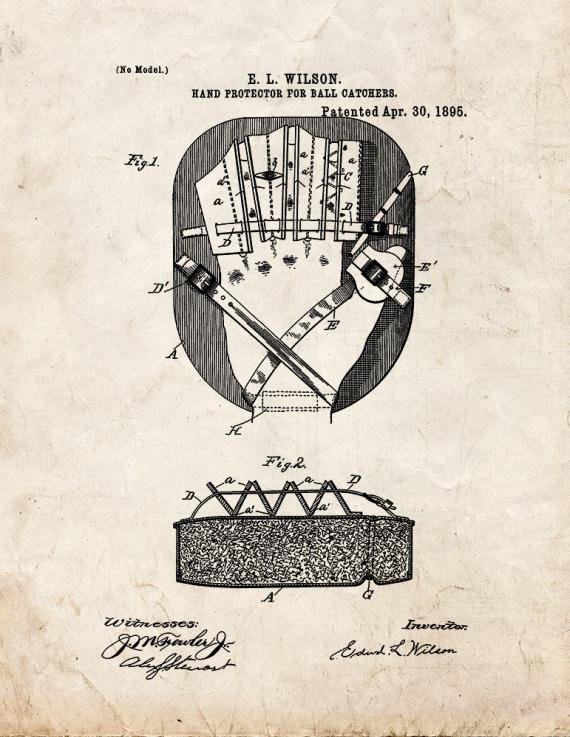 Patent Blueprint 1800 1 12 A4 Photo Print