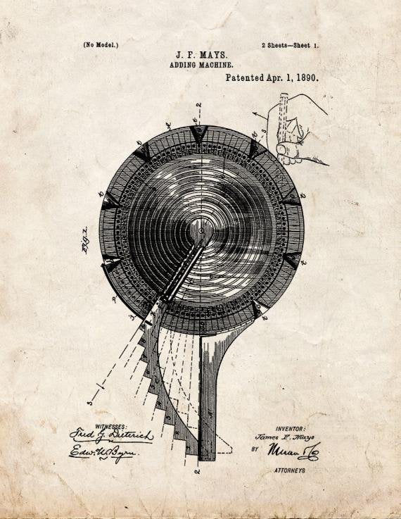 Patent Blueprint 1809 1 12 A4 Photo Print