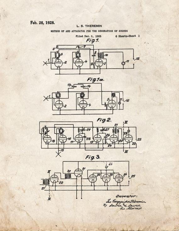 Patent Blueprint 181 1 12 A4 Photo Print