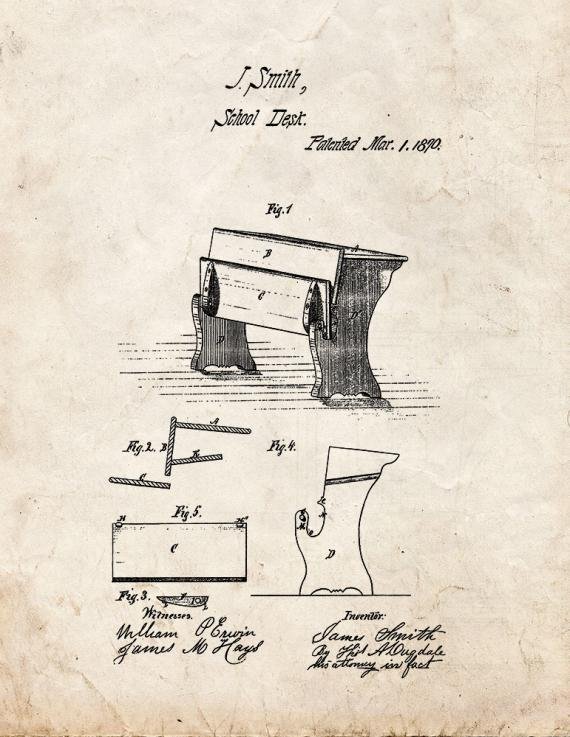 Patent Blueprint 1813 1 12 A4 Photo Print