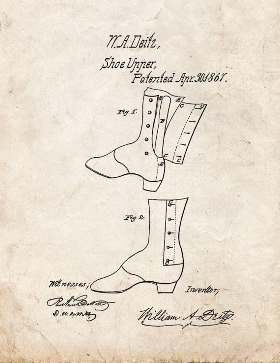 Patent Blueprint 1817 1 12 A4 Photo Print
