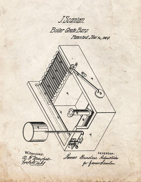 Patent Blueprint 1825 1 12 A4 Photo Print