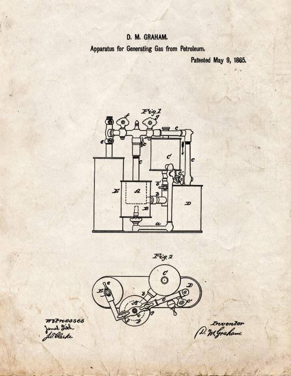 Patent Blueprint 1827 1 12 A4 Photo Print