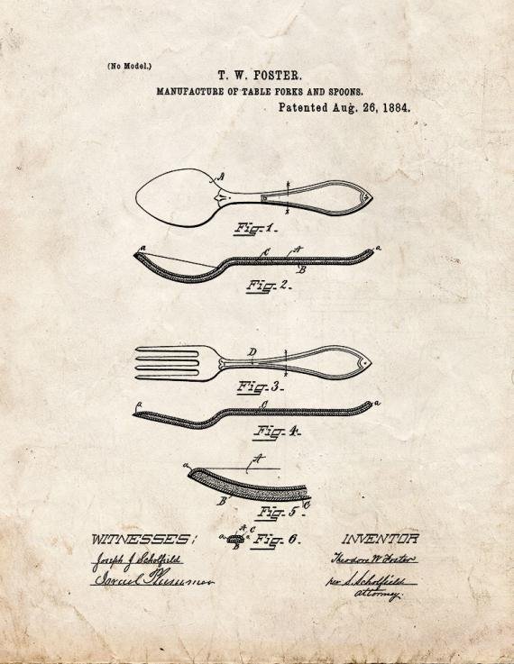 Patent Blueprint 1829 1 12 A4 Photo Print