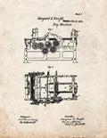 Patent Blueprint 1833 1 12 A4 Photo Print