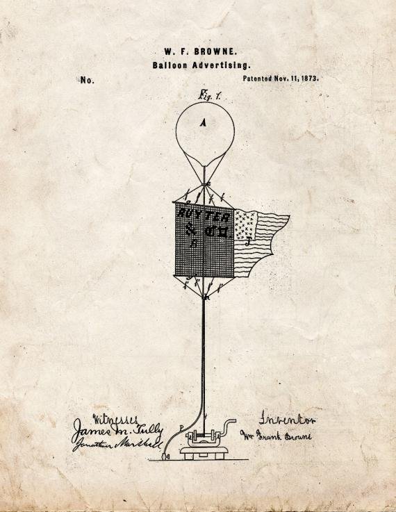 Patent Blueprint 1840 1 12 A4 Photo Print