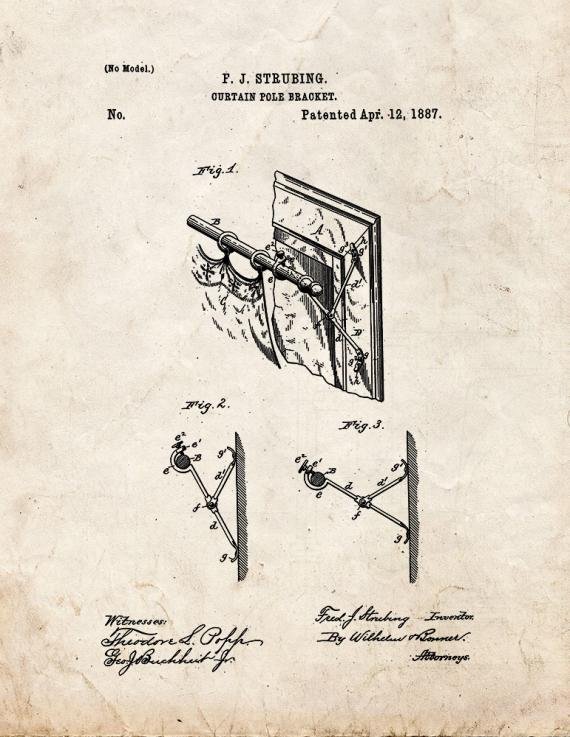 Patent Blueprint 1845 1 12 A4 Photo Print