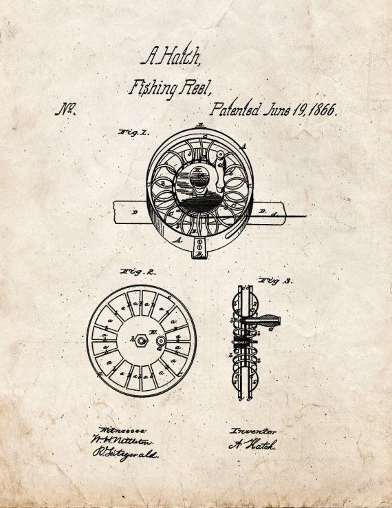 Patent Blueprint 1846 1 12 A4 Photo Print