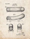 Patent Blueprint 1847 1 12 A4 Photo Print