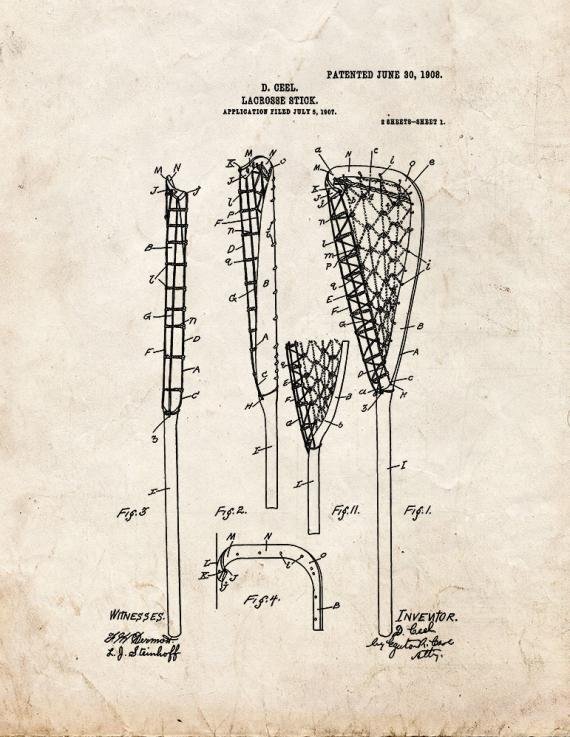 Patent Blueprint 185 1 12 A4 Photo Print