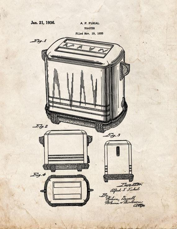 Patent Blueprint 1861 1 12 A4 Photo Print