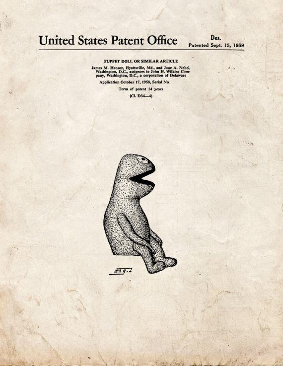 Patent Blueprint 1863 1 12 A4 Photo Print
