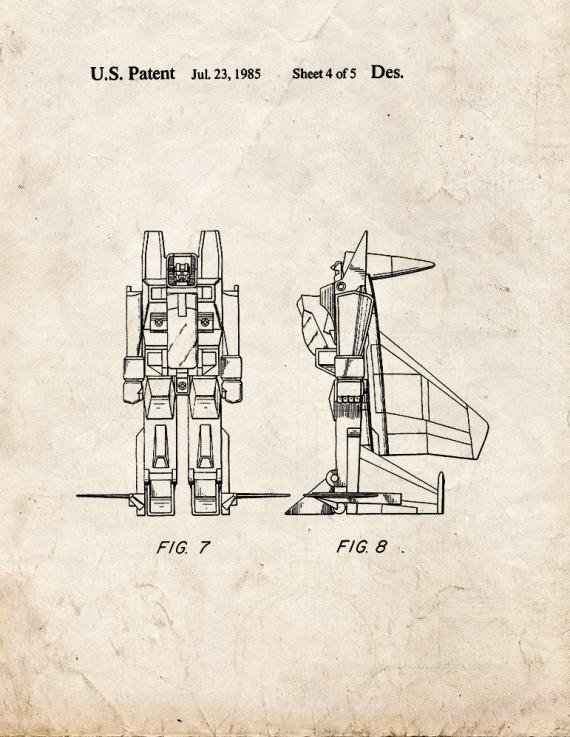 Patent Blueprint 1868 5 12 A4 Photo Print