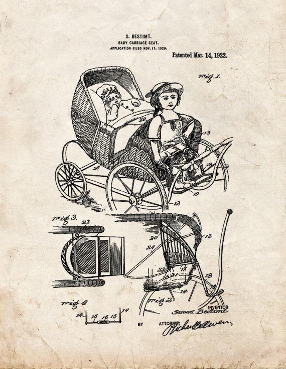 Patent Blueprint 187 1 12 A4 Photo Print