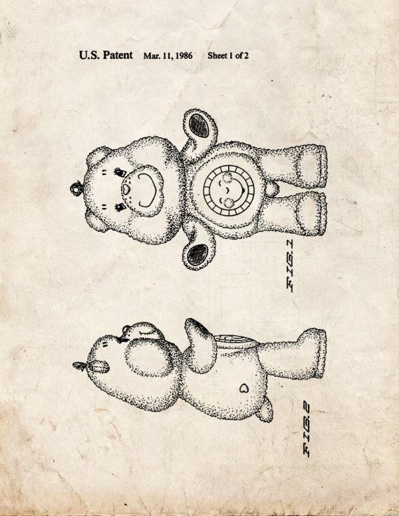 Patent Blueprint 1871 2 12 A4 Photo Print
