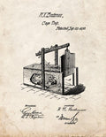 Patent Blueprint 1877 1 12 A4 Photo Print