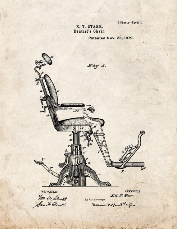 Patent Blueprint 1878 1 12 A4 Photo Print