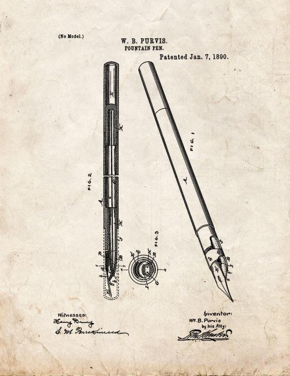 Patent Blueprint 1883 1 12 A4 Photo Print