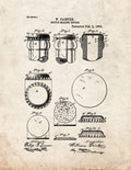 Patent Blueprint 1884 1 12 A4 Photo Print