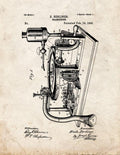 Patent Blueprint 1885 1 12 A4 Photo Print