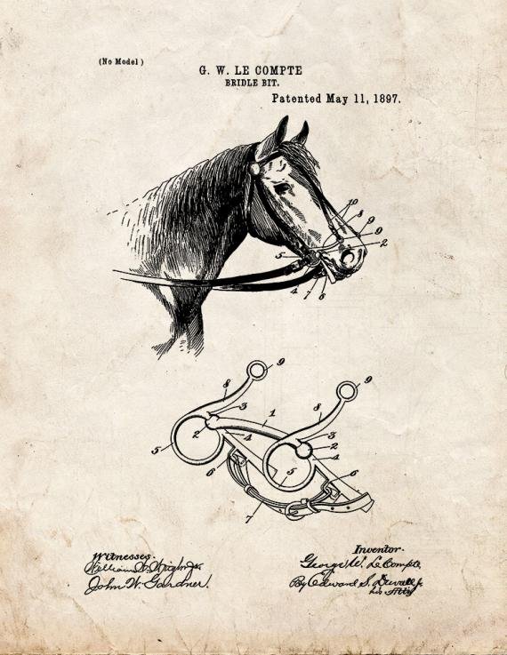 Patent Blueprint 1888 1 12 A4 Photo Print