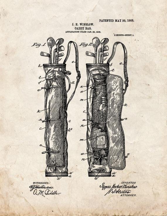 Patent Blueprint 1894 1 12 A4 Photo Print