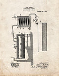 Patent Blueprint 1896 1 12 A4 Photo Print